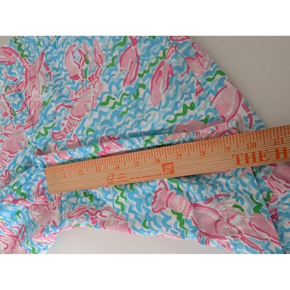 Lilly Pulitzer Lobstah Roll The Chipper Shorts Womens Size 2 Blue Pink Bermuda - Picture 13 of 14